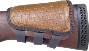 ITC Rifle Cheek Pad/Cheek Riser/CheekRest Marksmanship/Basket Weave Leather