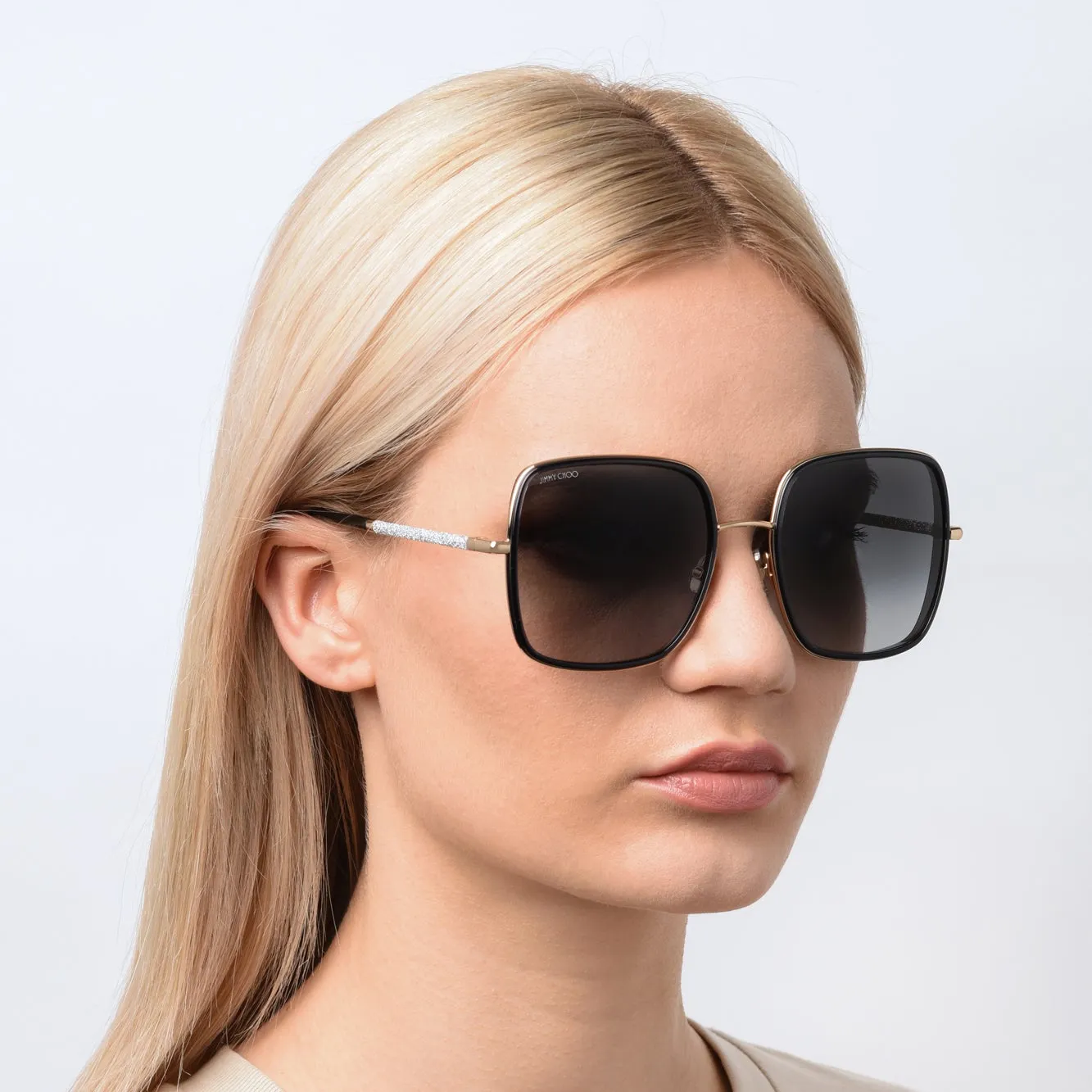 Jimmy Choo JAYLA/S 2F7 579O  (JC7) Unisex Gold Grey