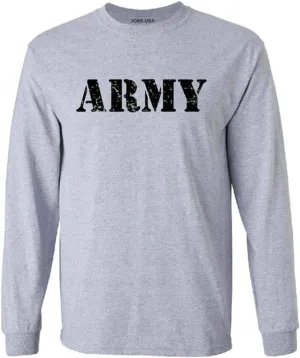 Joe's USA Vintage Army Logo T-Shirts, Regular Big and Tall Sizes