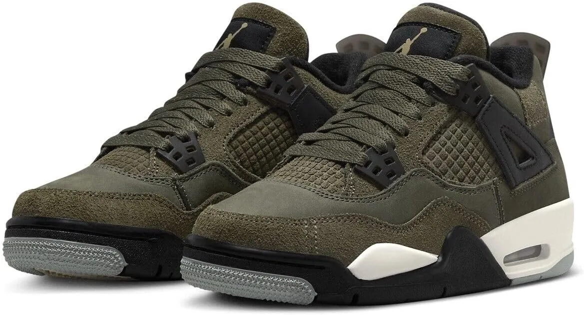 Jordan Big Kid's 4 Retro SE Craft Medium Olive/Pale Vanilla (FB9928 200)