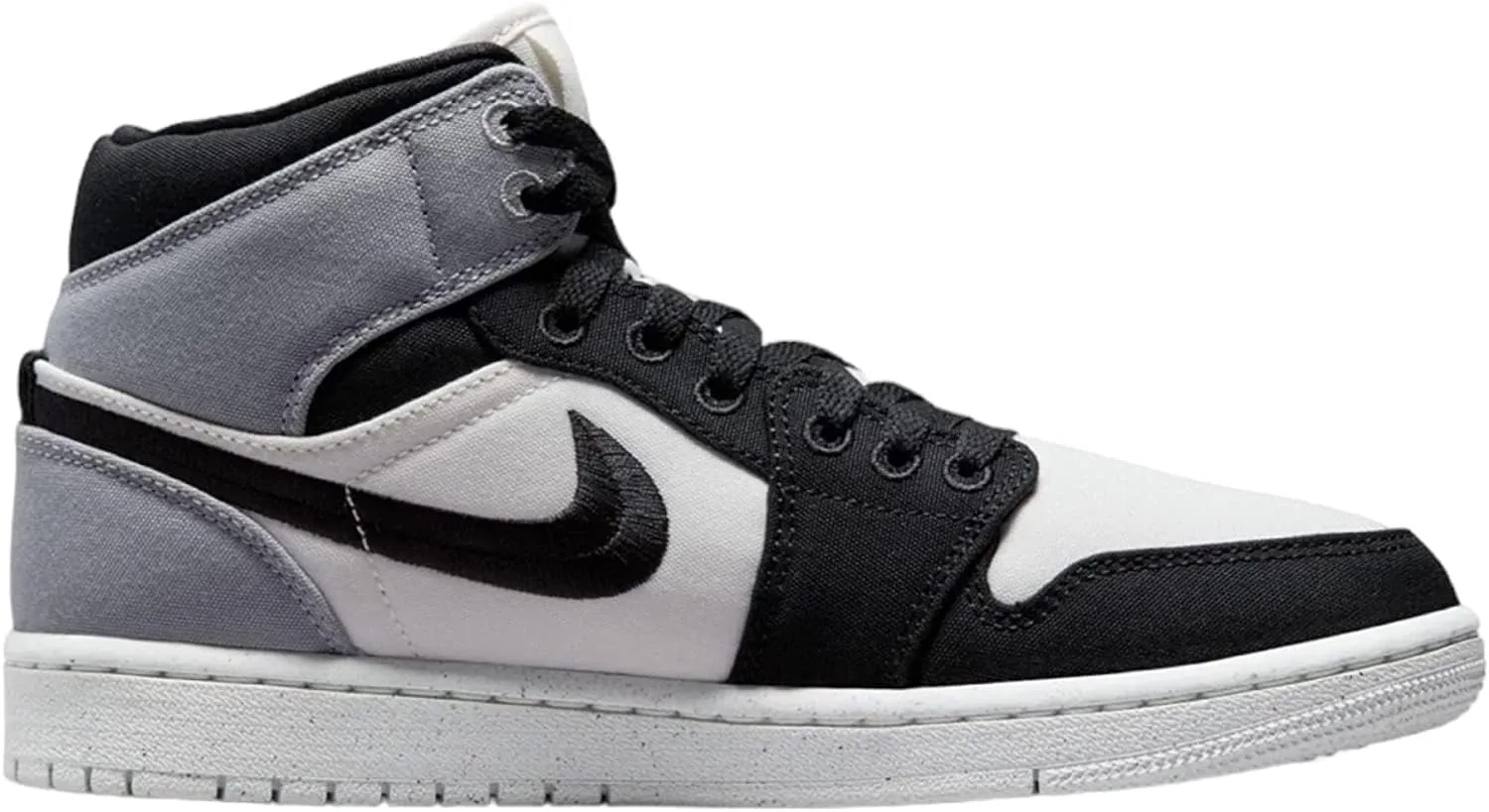 Jordan Women's Air 1 Mid SE Sail/Black-Light Steel Grey (DV0427 100) - 5