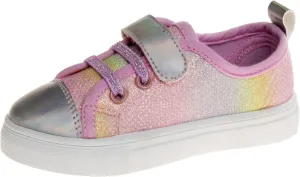 Josmo Girl's Slip on Sparkle Canvas Fashion Tennis (Toddler-Little Kid)