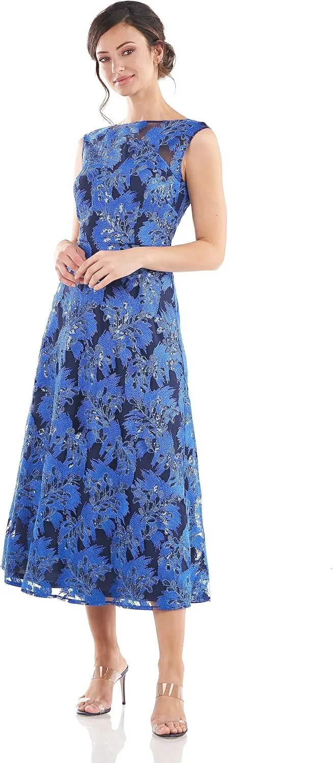 JS Collections Women's Callie A-line Tea Length Dress