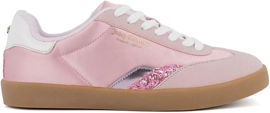 Juicy Couture Women's Lace-Up Fashion Sneaker Shoes – Classic Tennis Trainers for Casual, Comfortable Walking