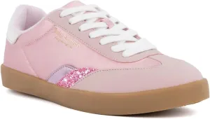 Juicy Couture Women's Lace-Up Fashion Sneaker Shoes – Classic Tennis Trainers for Casual, Comfortable Walking