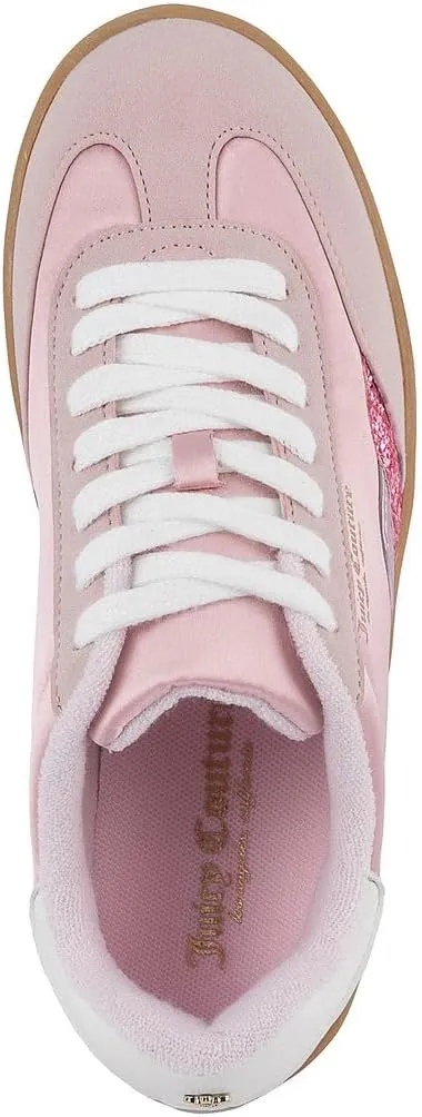 Juicy Couture Women's Lace-Up Fashion Sneaker Shoes – Classic Tennis Trainers for Casual, Comfortable Walking