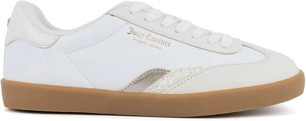 Juicy Couture Women's Lace-Up Fashion Sneaker Shoes – Classic Tennis Trainers for Casual, Comfortable Walking