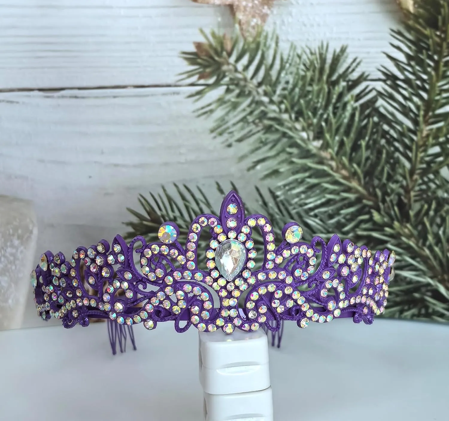 Just Divorced Sash Crystal Crown Set Purple Funny Divorcee Divorced Gifts for Women, Happy Divorce Party Decorations