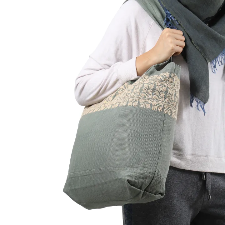 KHAKI CANVAS BAG TAN SINEAD