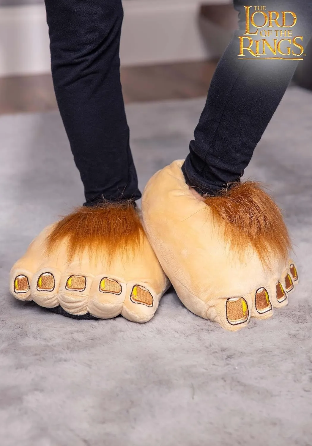 Kid's Hobbit Feet Slippers - Lord of the Rings Hobbit Costume Accessory - LOTR Cosplay Gifts for Children