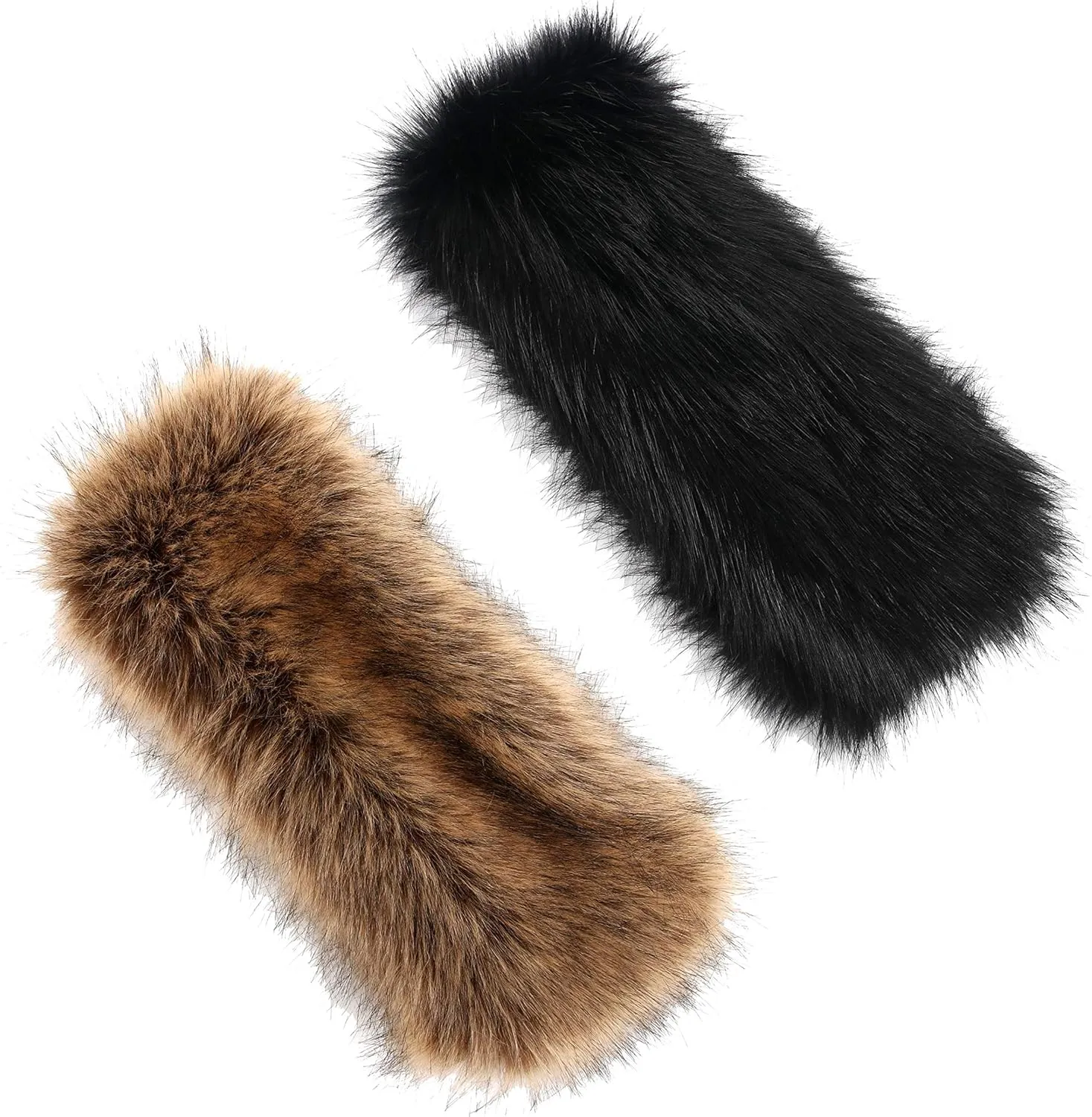 LA CARRIE Faux Fur Headband with Stretch Women's Winter Earwarmer Earmuff
