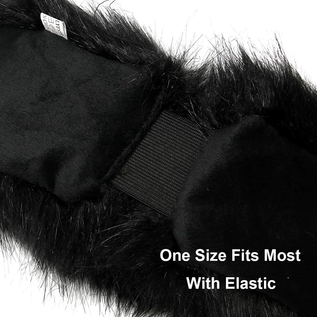 LA CARRIE Faux Fur Headband with Stretch Women's Winter Earwarmer Earmuff