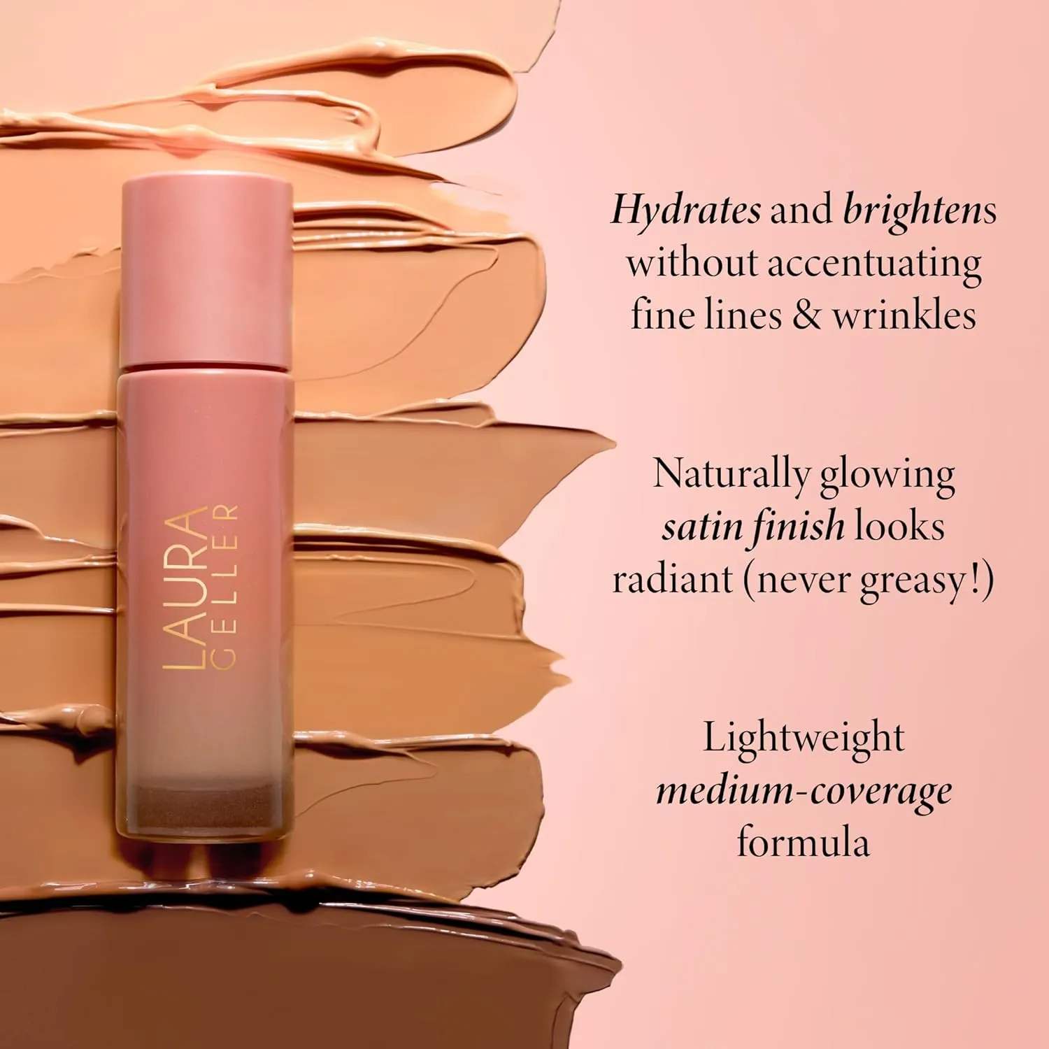 LAURA GELLER NEW YORK Balance-n-Glow Illuminating Liquid Foundation, Golden Medium