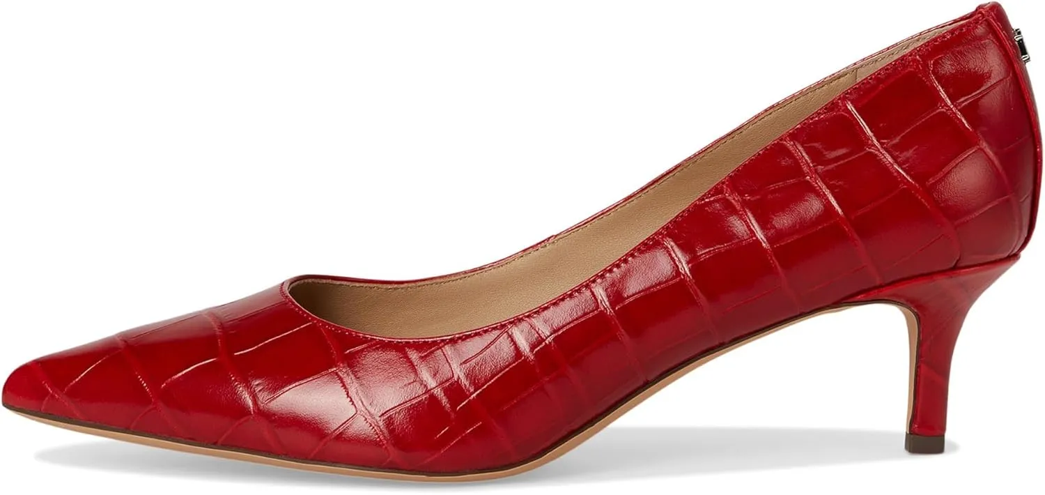 Lauren Ralph Lauren Women's Adrienne Crocodile-Embossed Leather Pumps