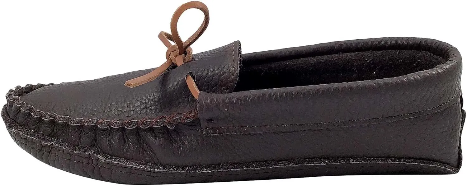 Laurentian Chief Men's Buffalo Hide Earthing Moccasins