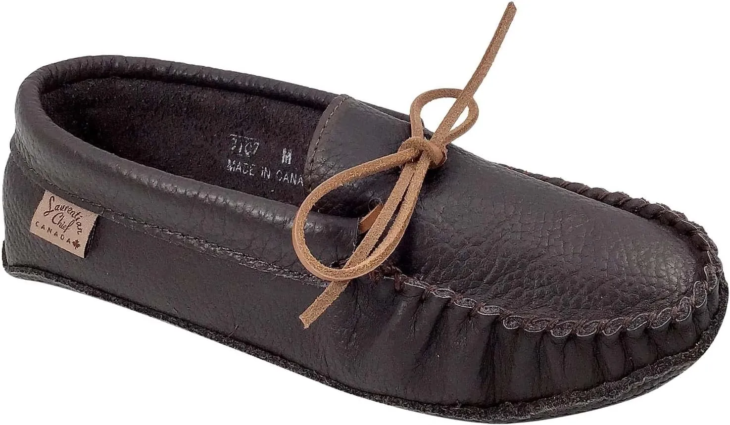 Laurentian Chief Men's Buffalo Hide Earthing Moccasins