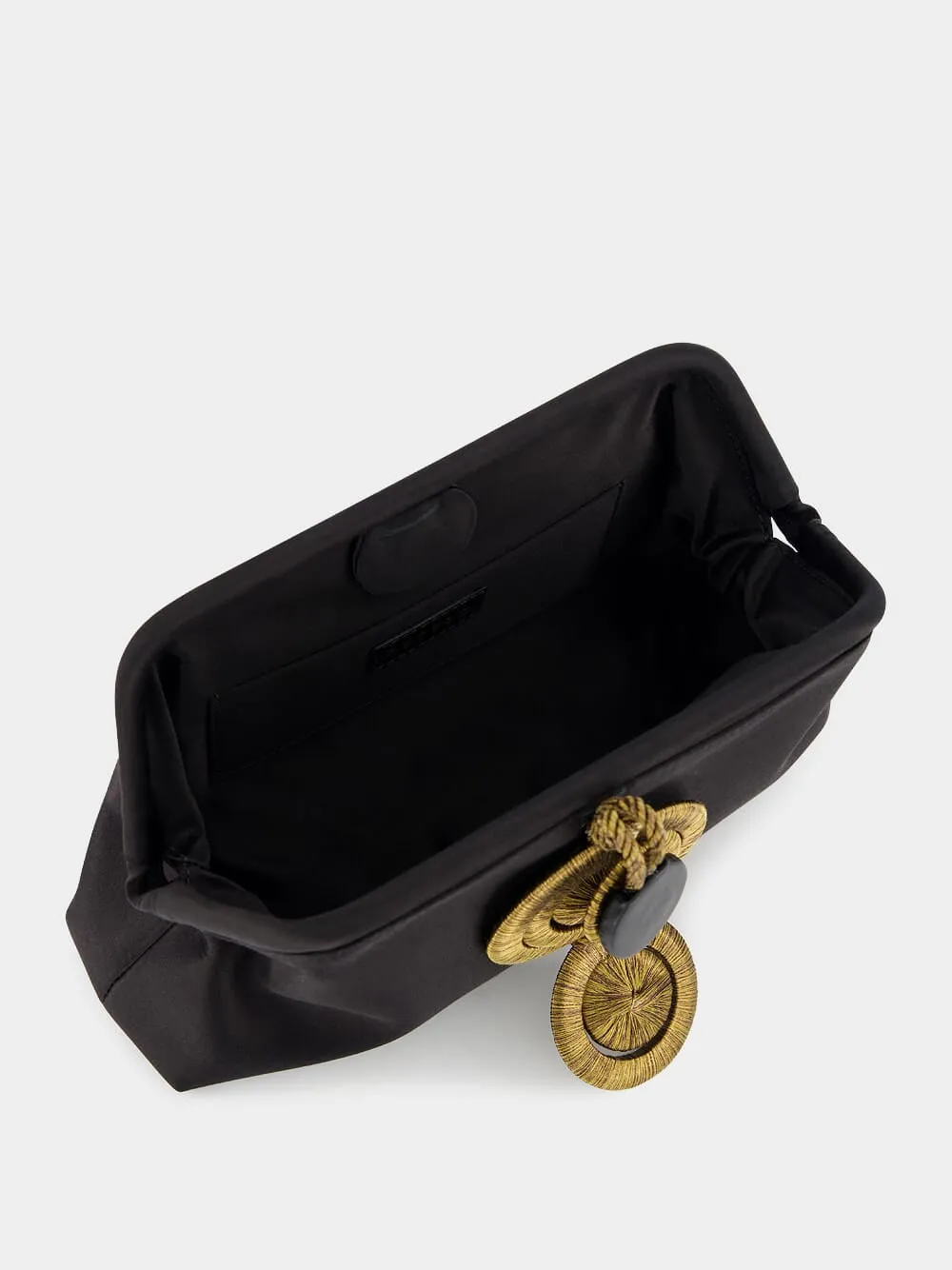 Lia Black and Gold Pouch Bag