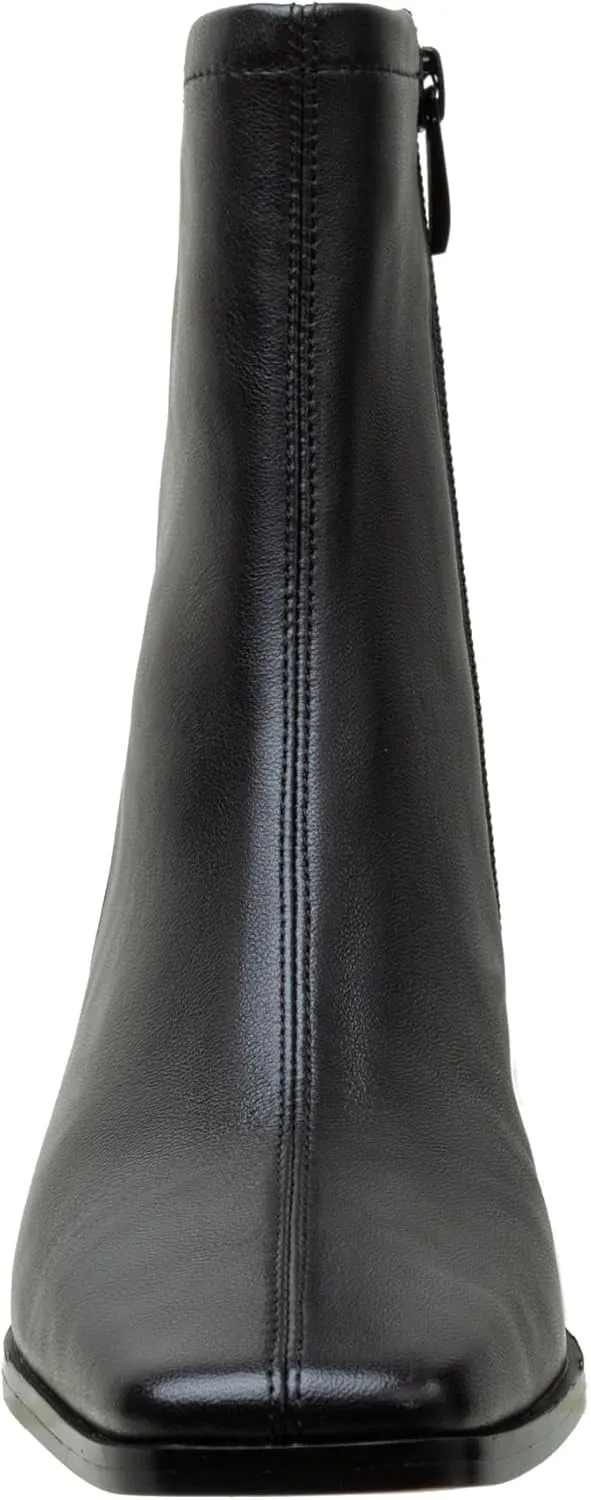 Linea Paolo - SAYLOR - Womens Block Heel Leather Ankle Boots