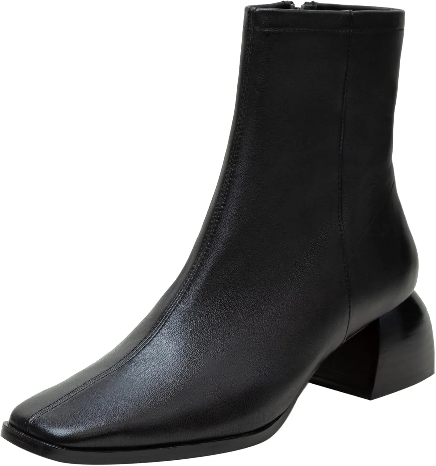 Linea Paolo - SAYLOR - Womens Block Heel Leather Ankle Boots