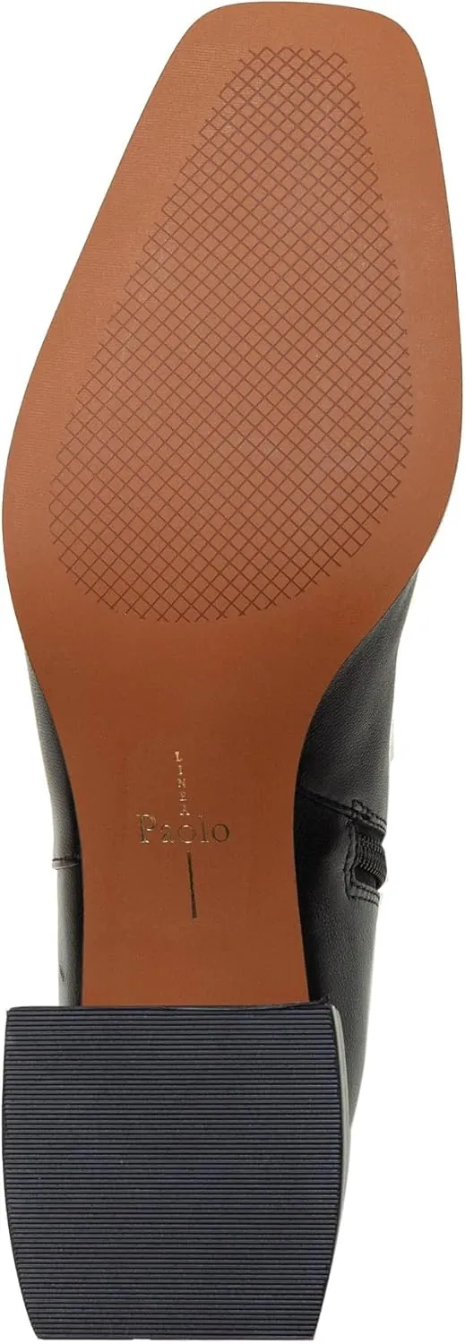 Linea Paolo - SAYLOR - Womens Block Heel Leather Ankle Boots
