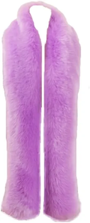 Long Men Women Faux Fur Collar Winter Warm Wrap Stole Scarf Shawl Shrug