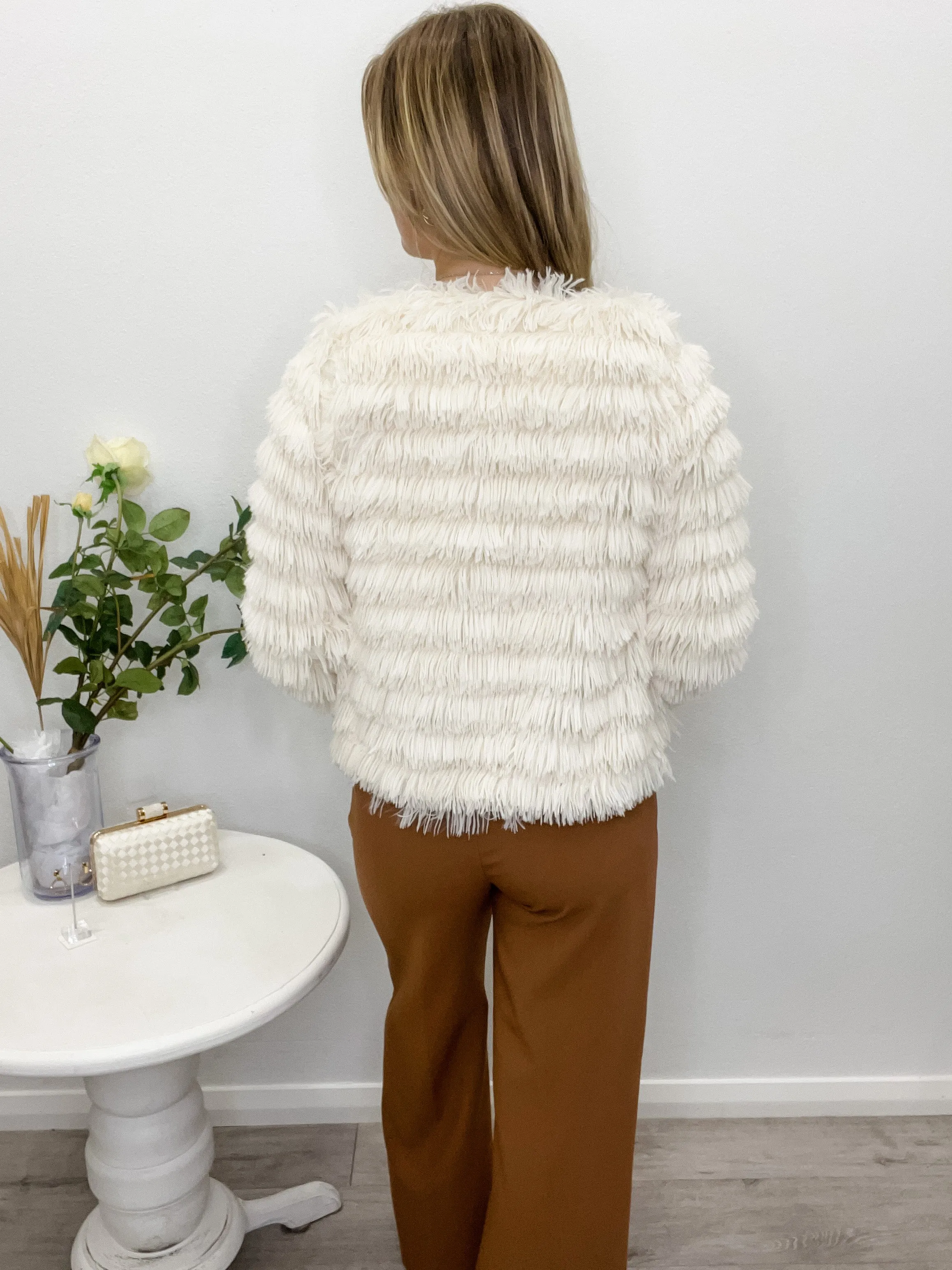 Lorena Fluffy Jacket Snow