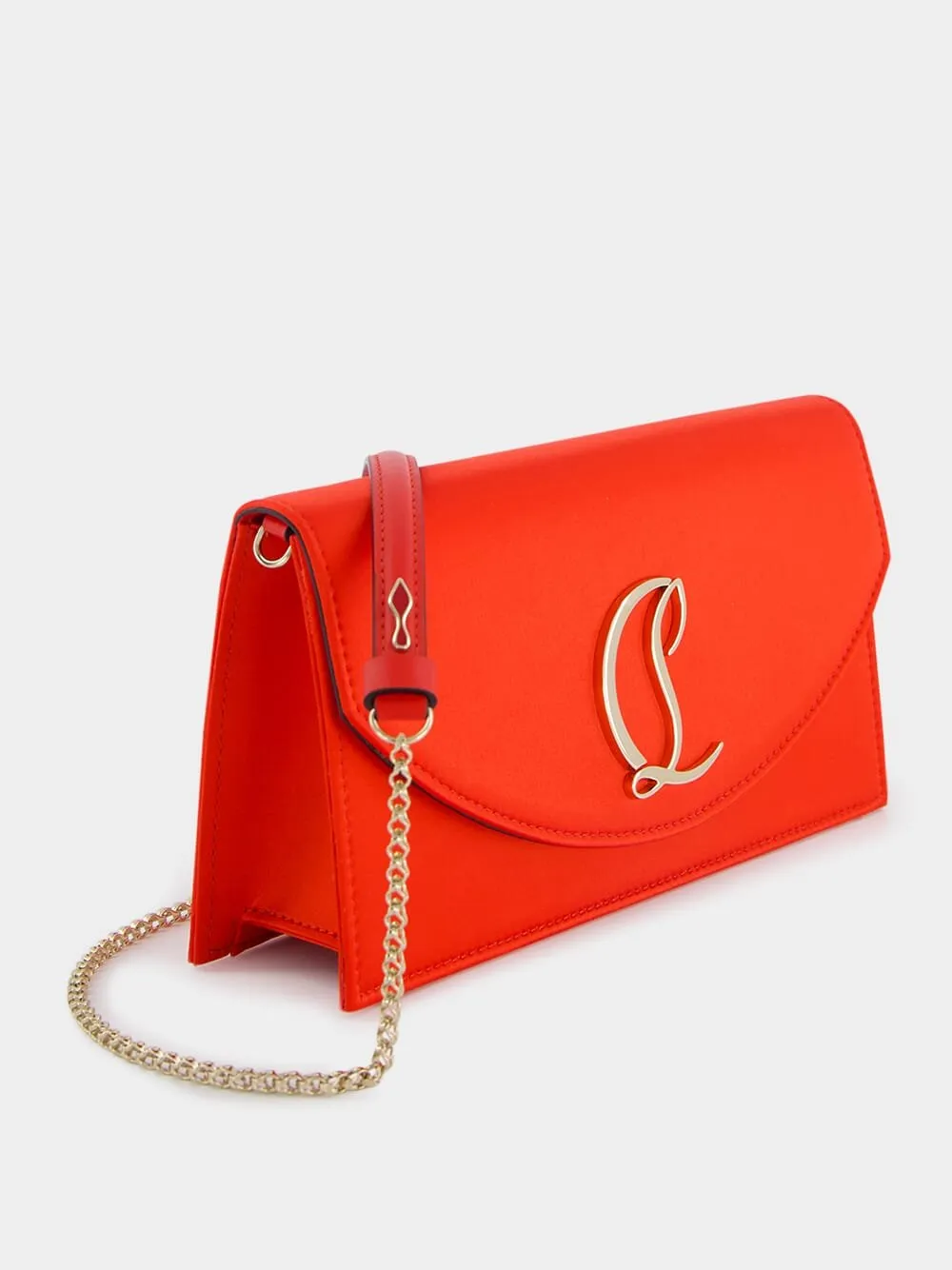 Loubi54 Embellished Satin Clutch