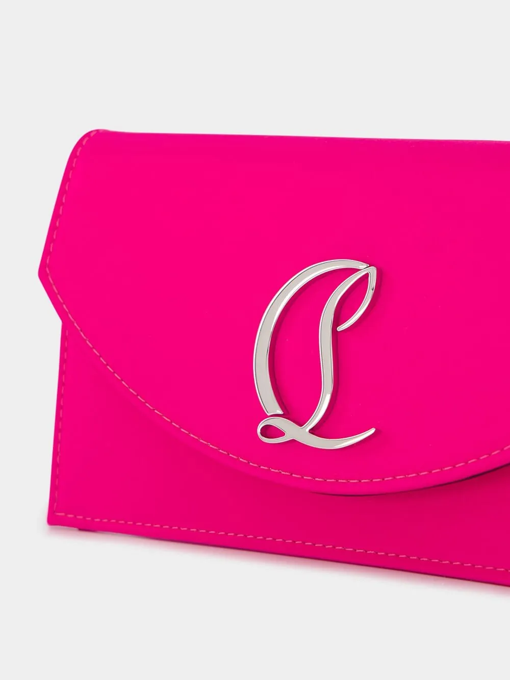Loubi54 Embellished Satin Clutch
