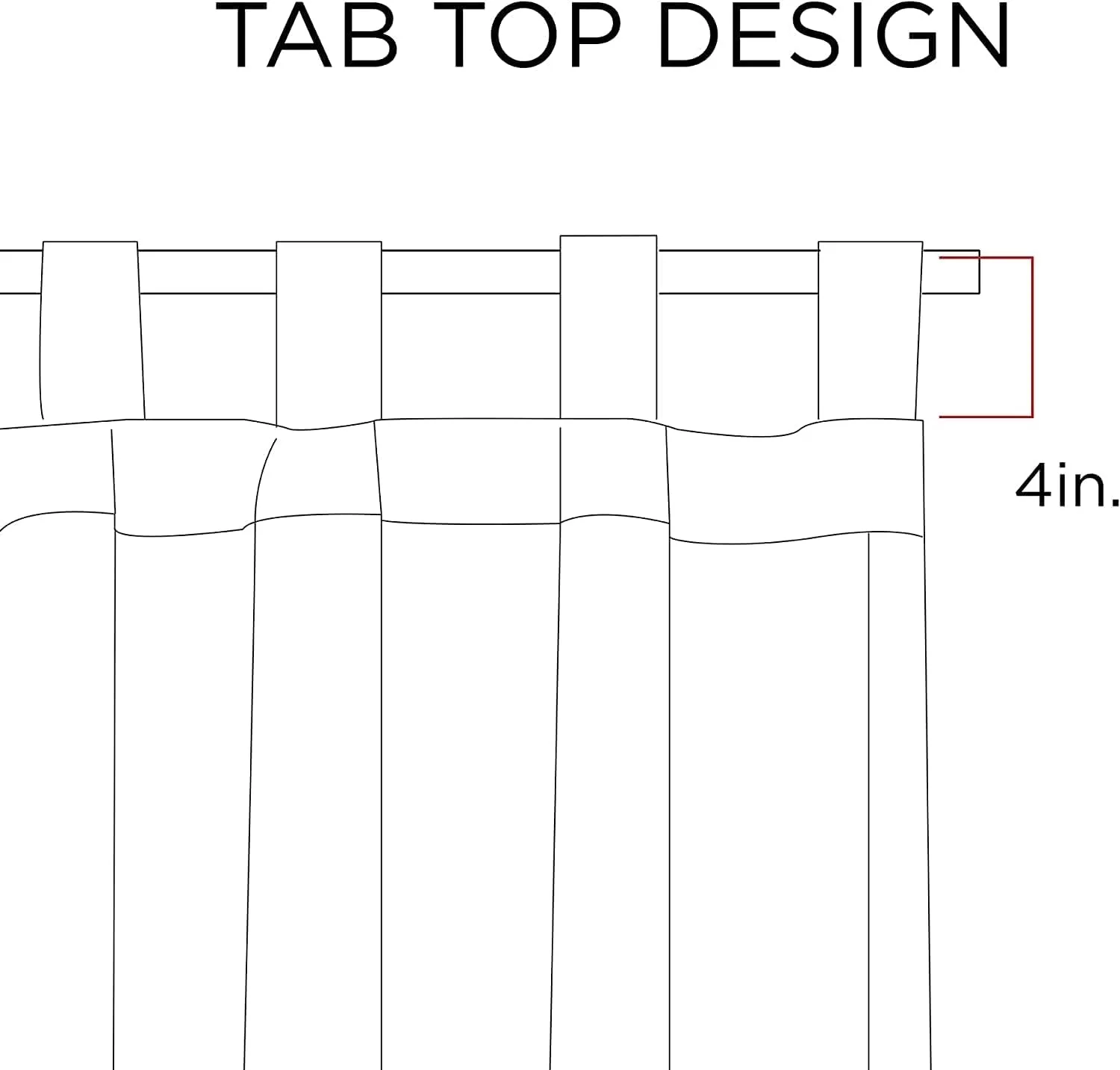 Madison Park Tan Curtains For Living Room , Transitional-Rod Pocket Light Curtains For Bedroom , Andora Embroidered Back Tab Fabric Window Curtains , 50" x 84", 1-Panel Pack