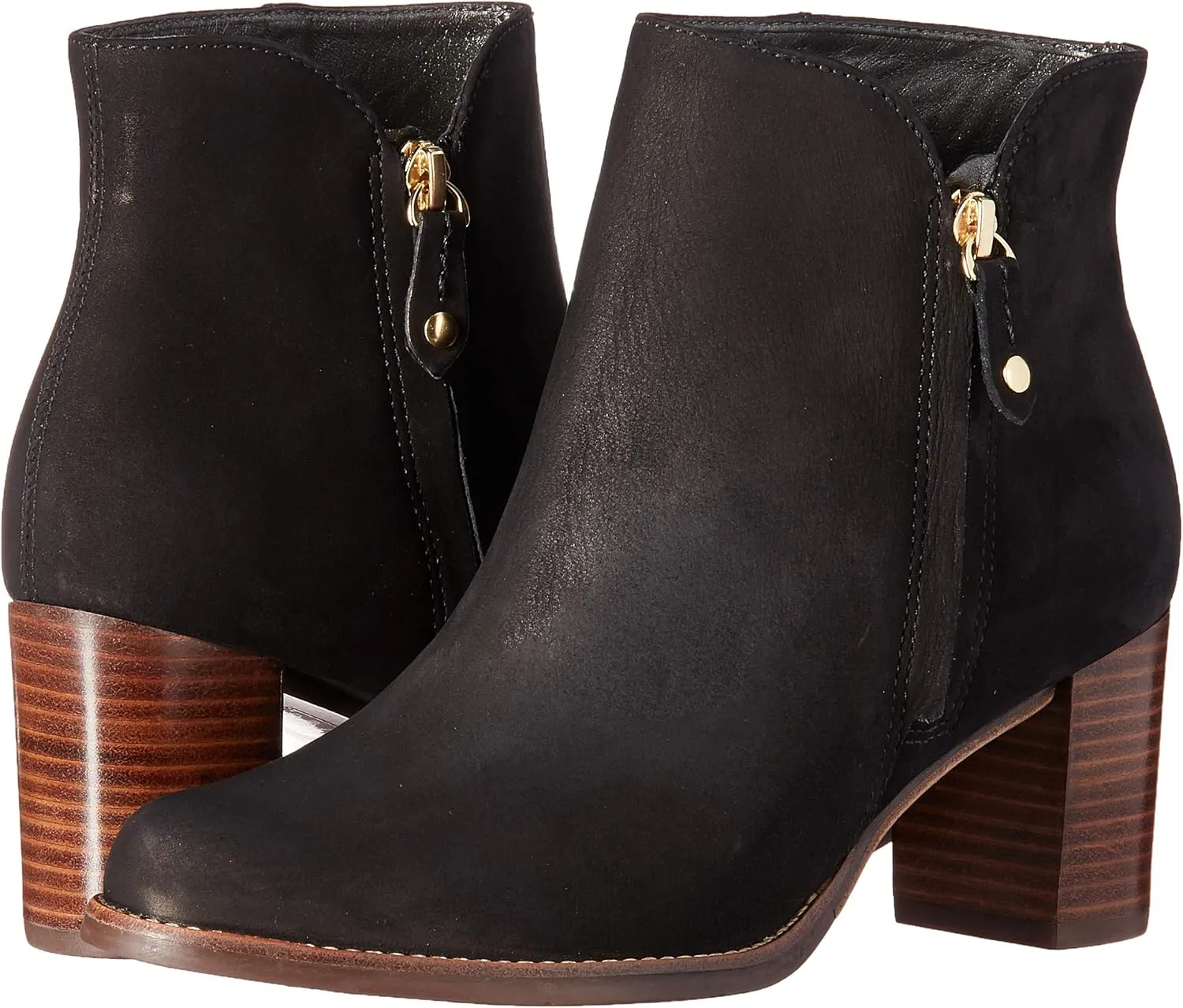 Marc Joseph New York Women's Leather Block Heel Ankle Boot