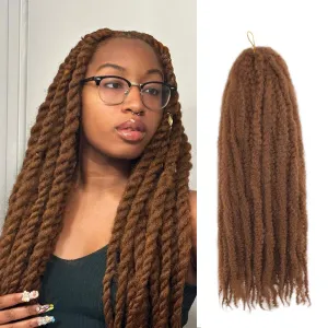 Marley Twist Braiding Hair 24 Inch Long Cuban Twist Hair 8 Packs Afro Kinky Curly Twist Crochet Hair Synthetic Hair Extensions (24 Inch 8packs, #30)