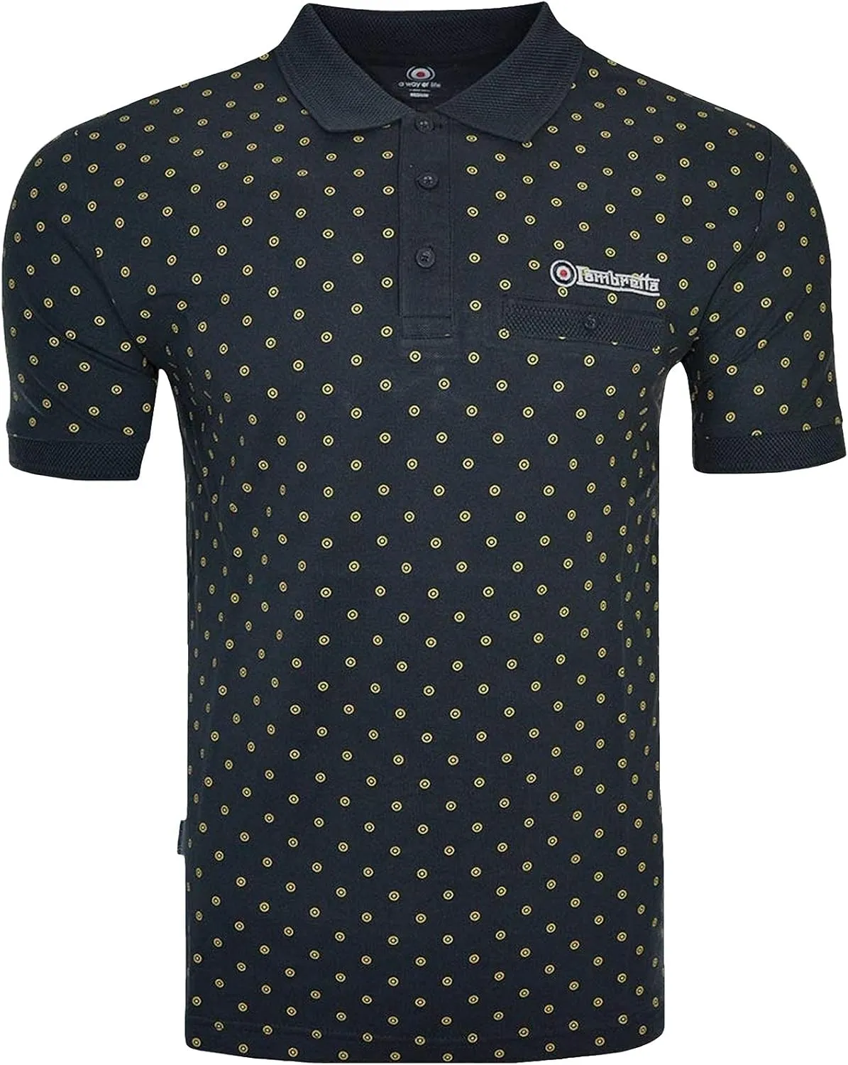 Mens Target AOP Premium Polo Shirt