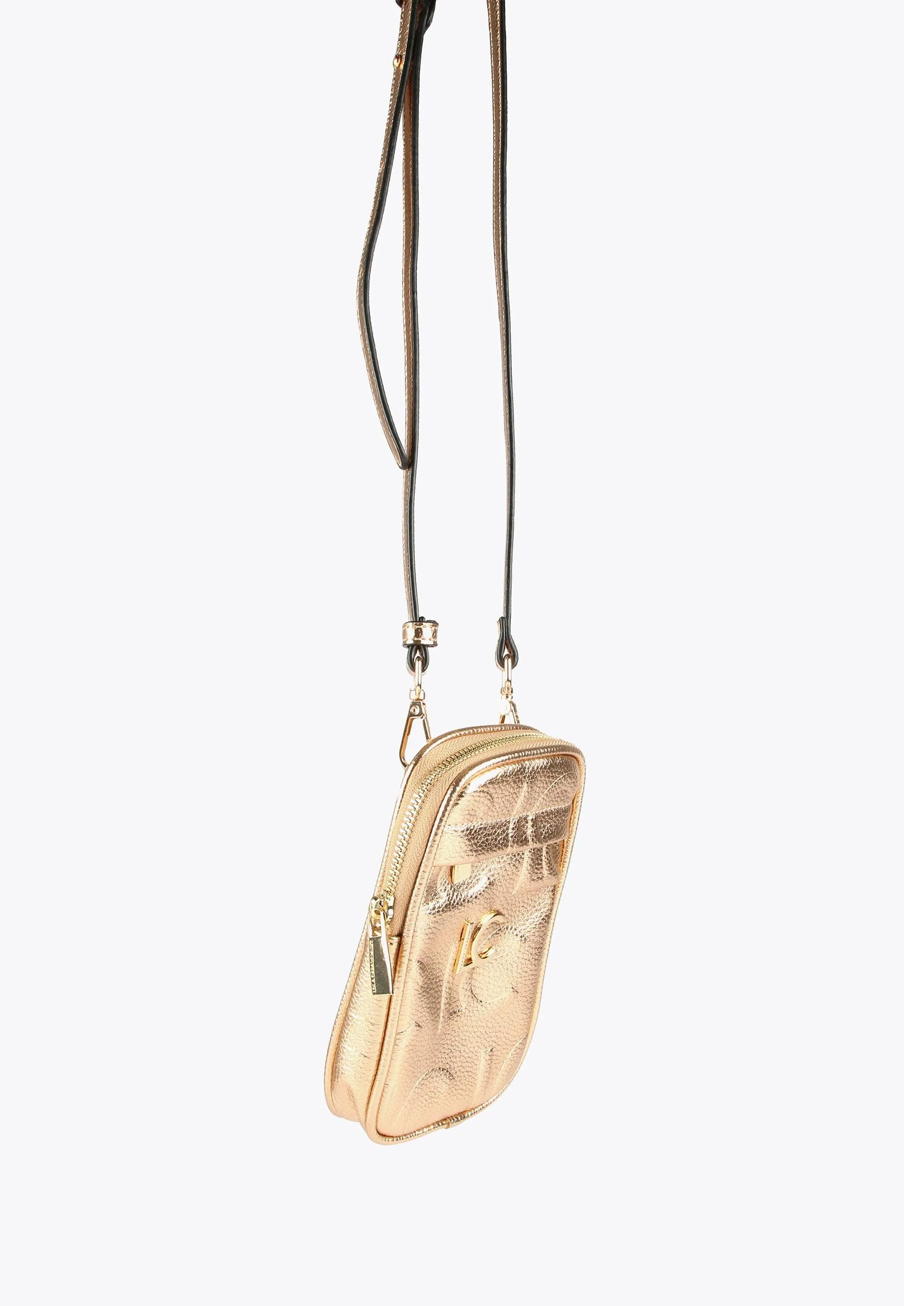Metallic mobile phone bag