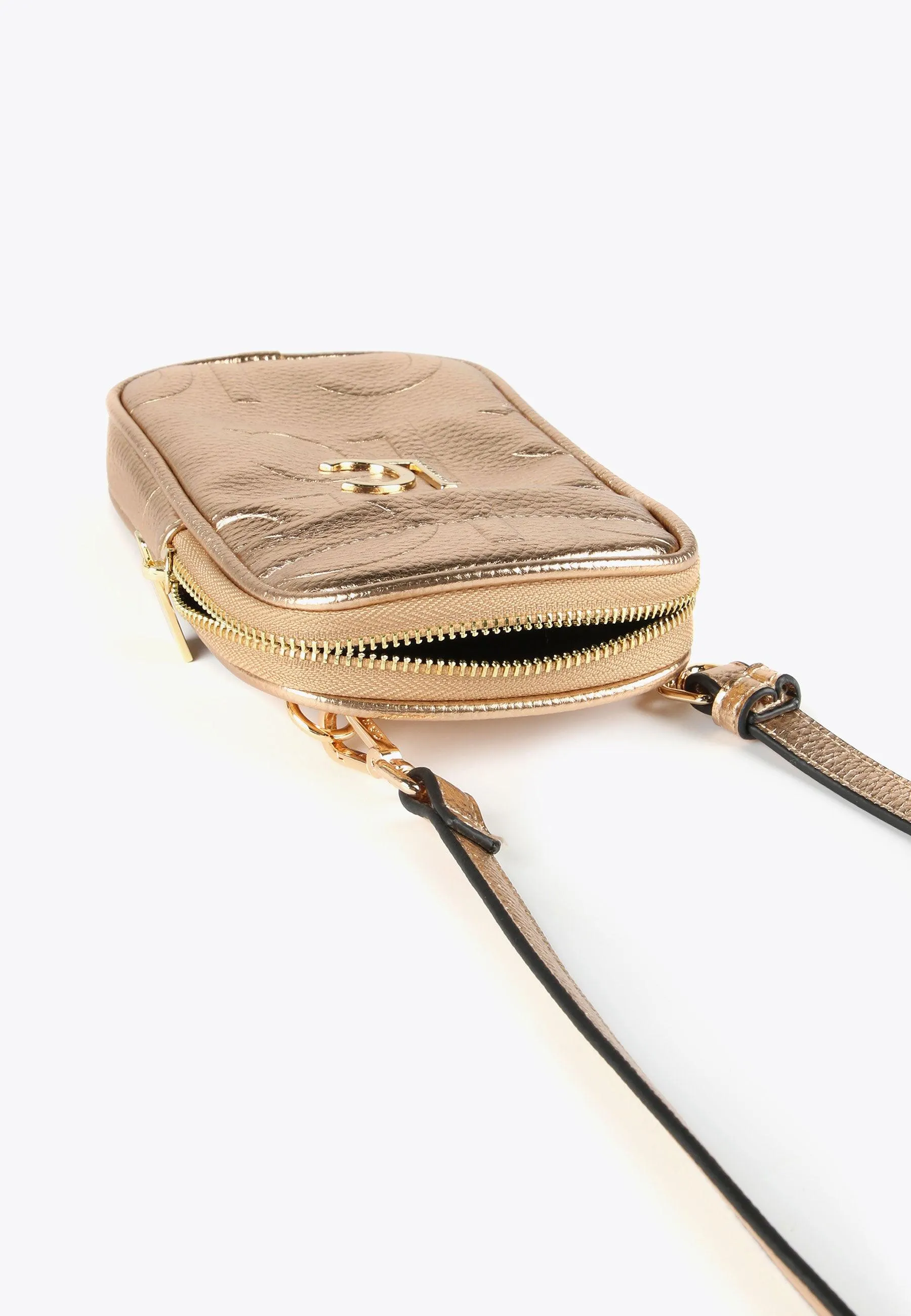 Metallic mobile phone bag