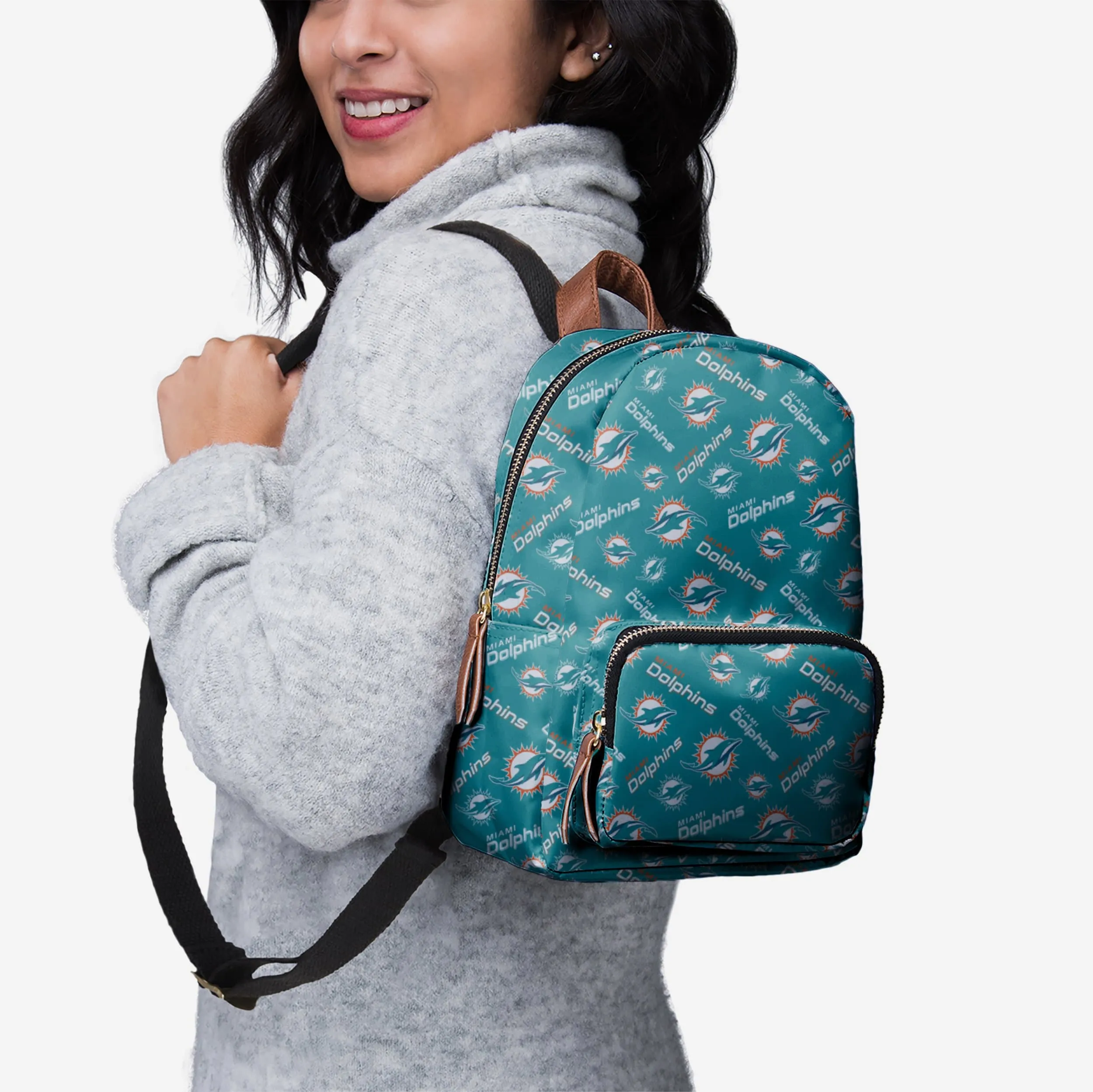 Miami Dolphins Printed Collection Mini Backpack