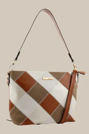 Mini Shoulder Bag in Tan Brown