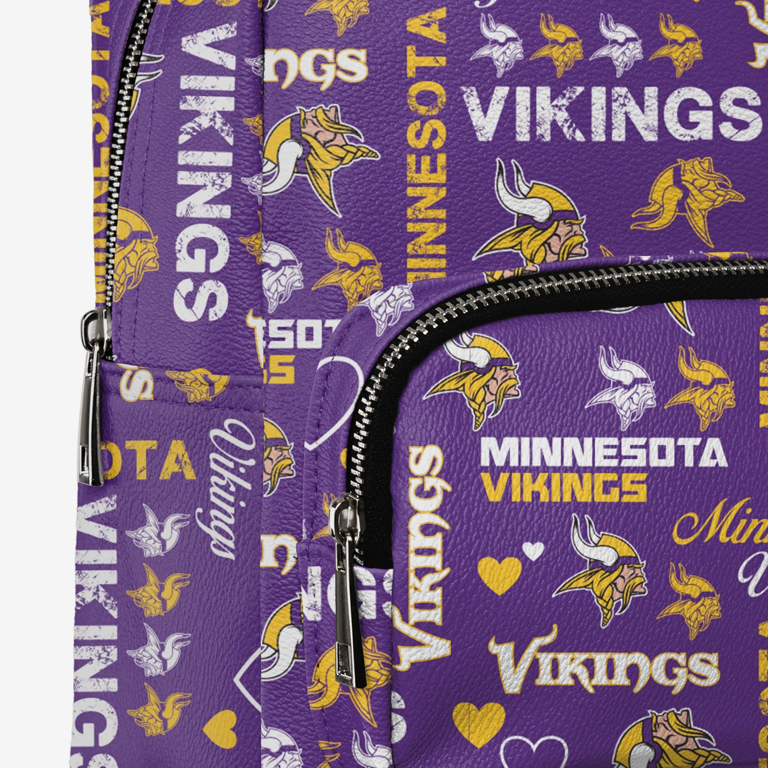 Minnesota Vikings Logo Love Mini Backpack