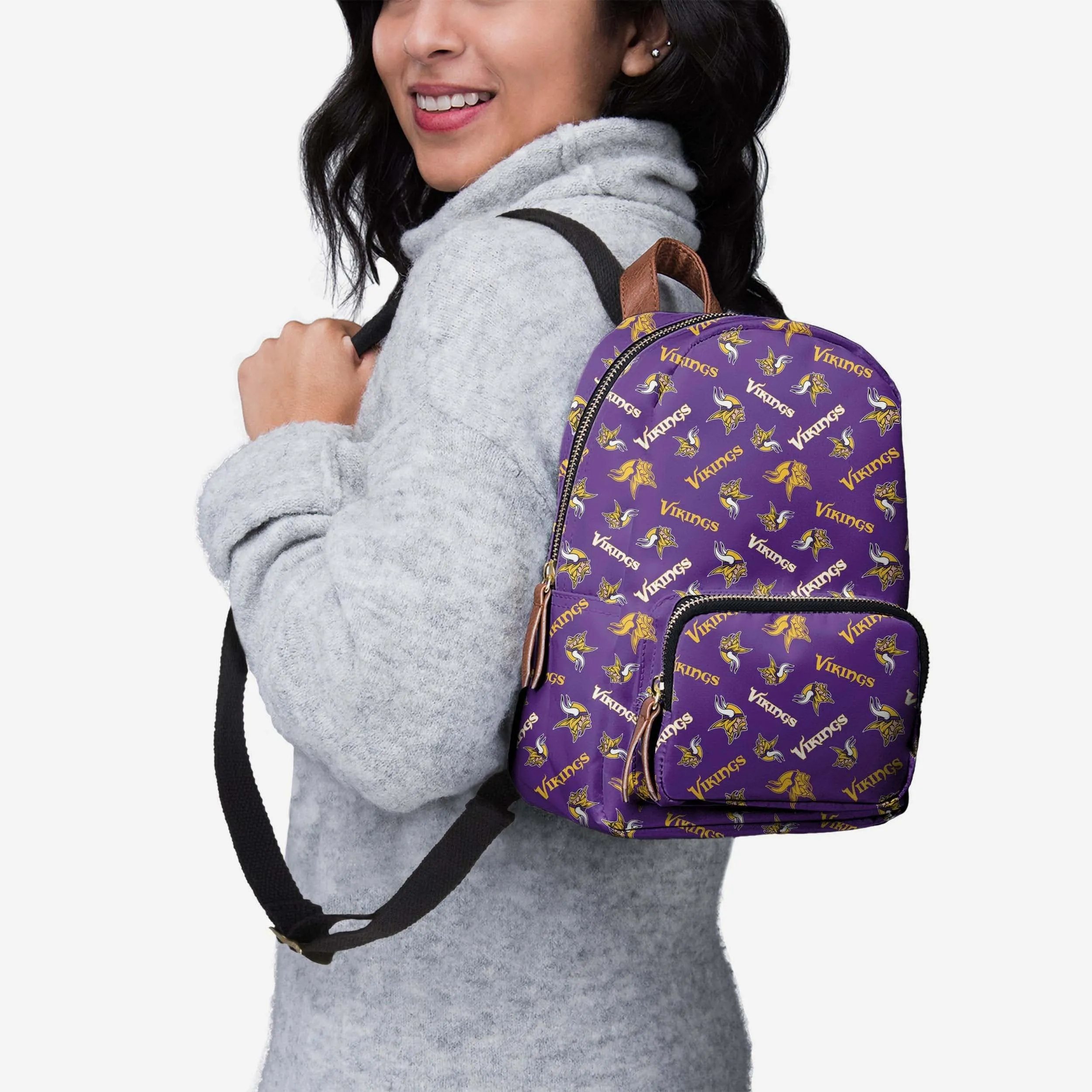 Minnesota Vikings Printed Collection Mini Backpack