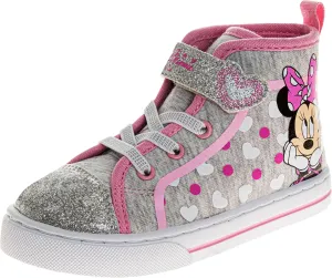 Minnie Mouse Frozen Encanto Sneakers Casual Canvas - Kids Girls Snow White Elsa Maribel Character Slipon Shoes (Sizes 6-12 Toddler - Little Kid)