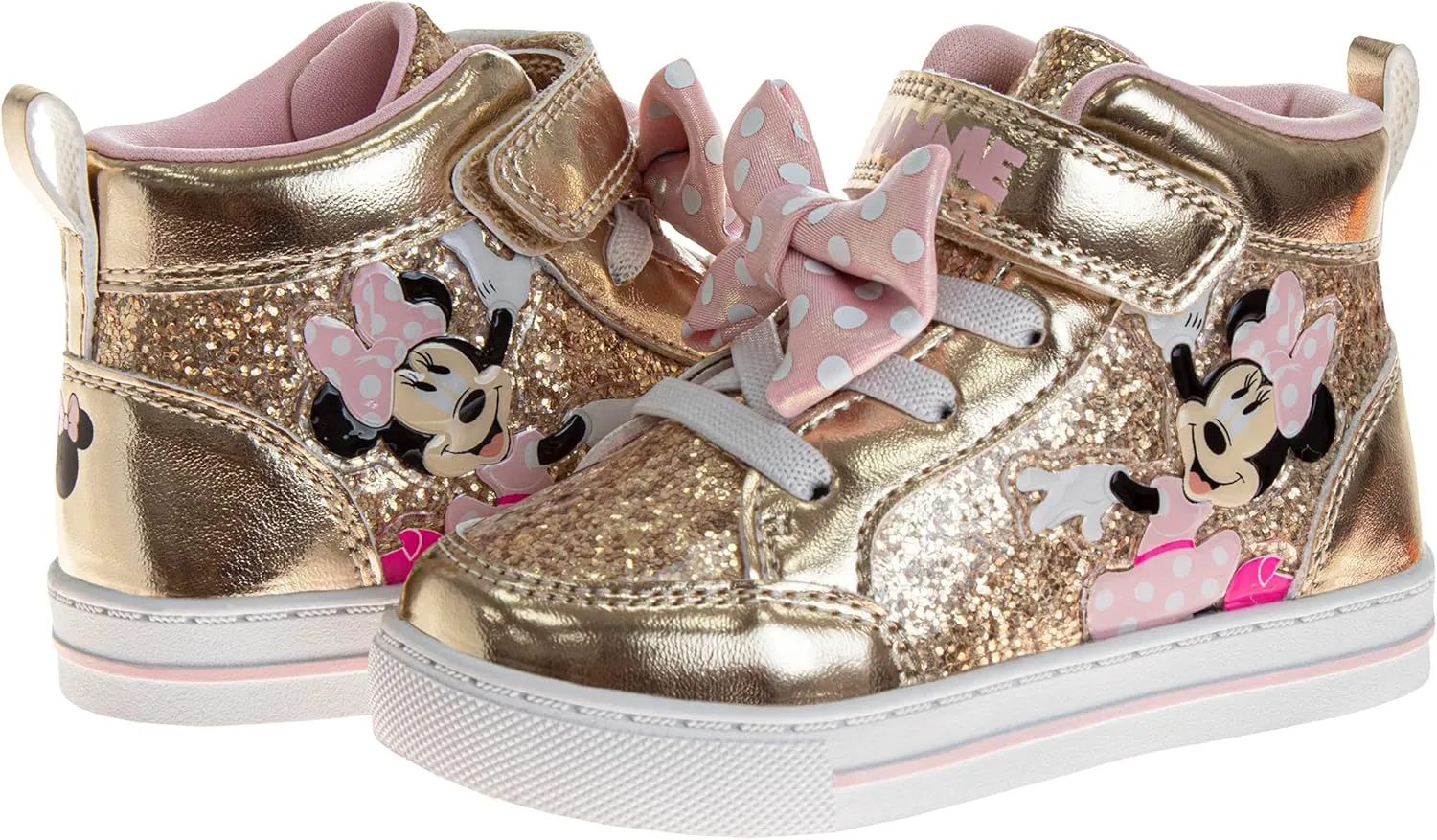 Minnie Mouse Frozen Encanto Sneakers Casual Canvas - Kids Girls Snow White Elsa Maribel Character Slipon Shoes (Sizes 6-12 Toddler - Little Kid)