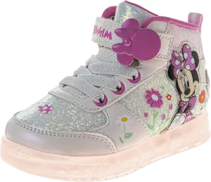 Minnie Mouse Frozen Encanto Sneakers Casual Canvas - Kids Girls Snow White Elsa Maribel Character Slipon Shoes (Sizes 6-12 Toddler - Little Kid)