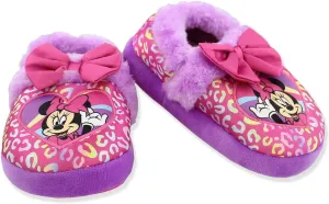 Minnie Mouse Toddler Girl's Plush A-Line Slippers