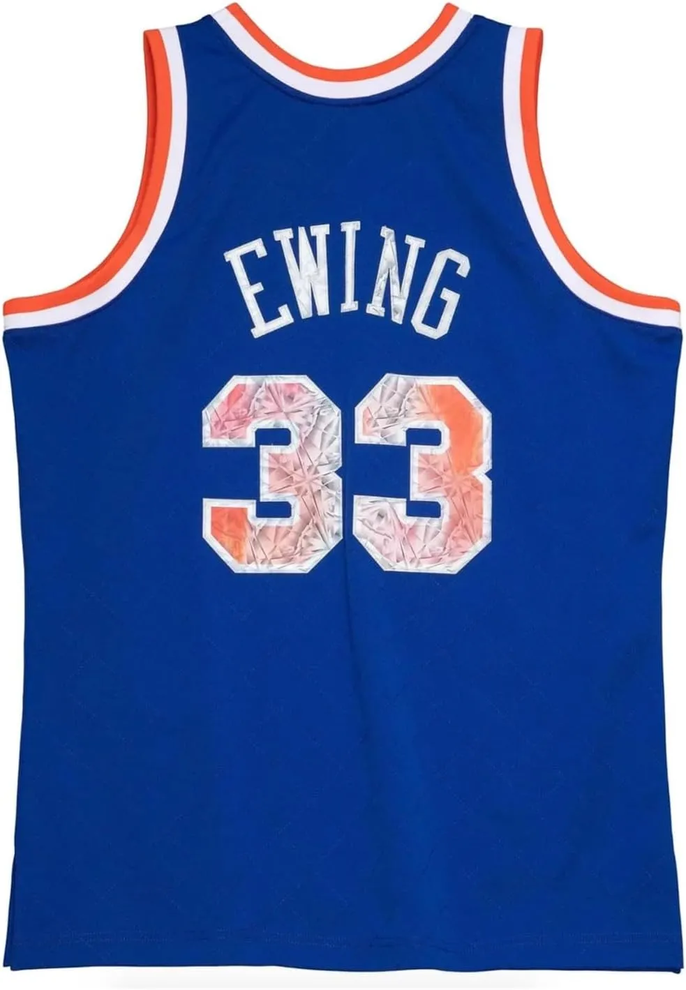 Mitchell & Ness Patrick Ewing New York Knicks Big & Tall 1991-92 75th Anniversary Diamond Swingman Jersey, Blue