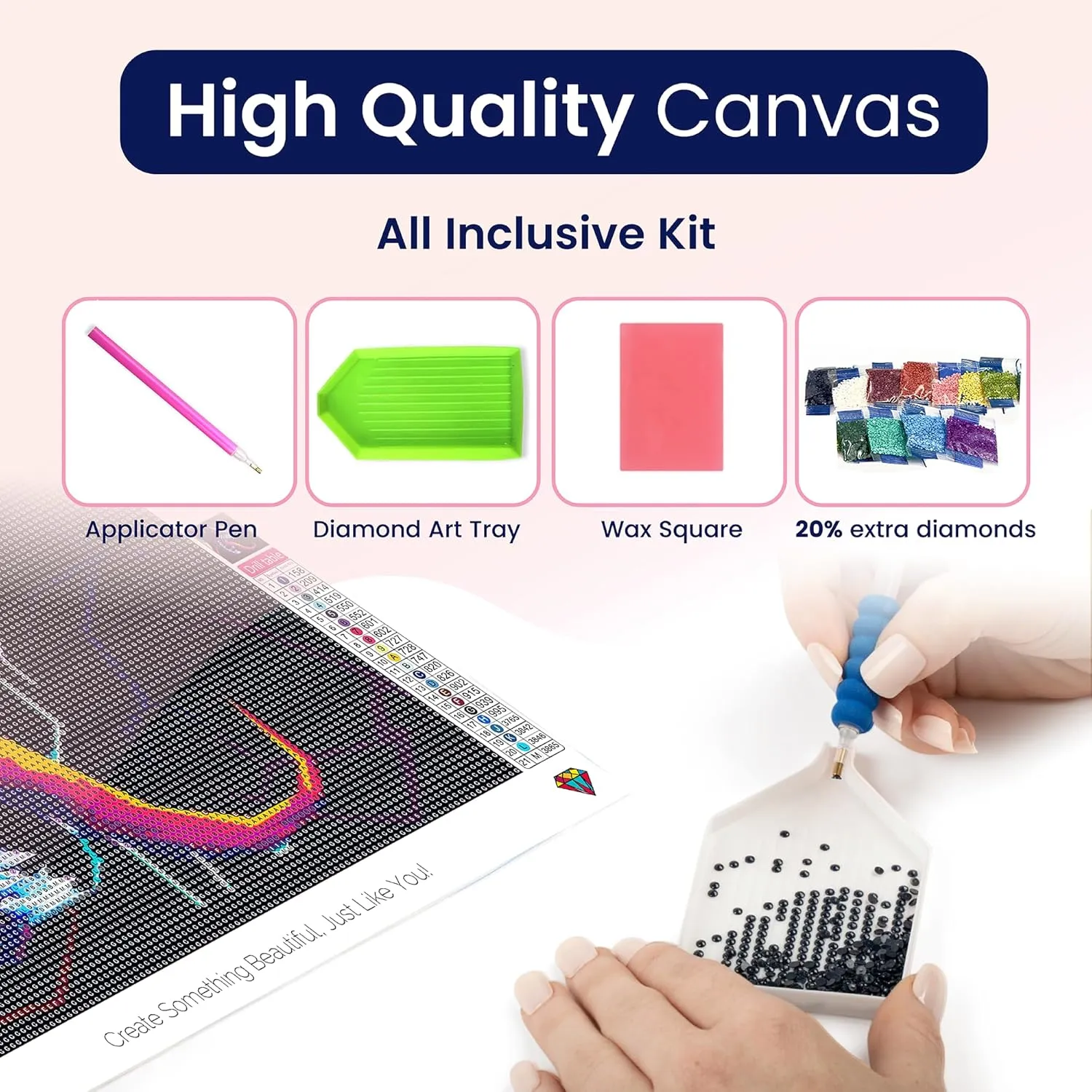 Modern Merch Marvel Diamond Art Kits for Adults, Venom 5D Diamond Painting for Adults, DIY Marvel Wall Art, Venom Wall Decor Cross Stitch Gem Art, Full Round Drill 12x12in