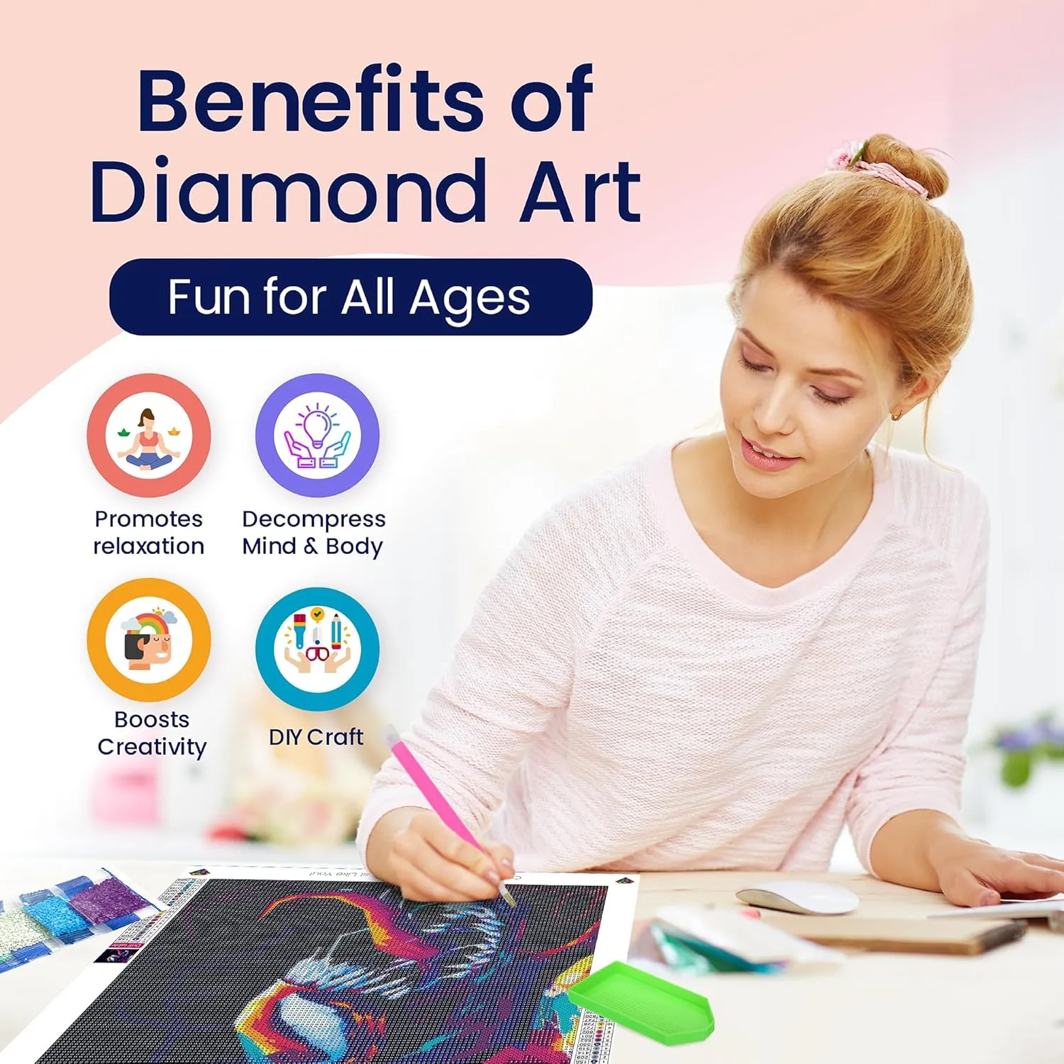 Modern Merch Marvel Diamond Art Kits for Adults, Venom 5D Diamond Painting for Adults, DIY Marvel Wall Art, Venom Wall Decor Cross Stitch Gem Art, Full Round Drill 12x12in