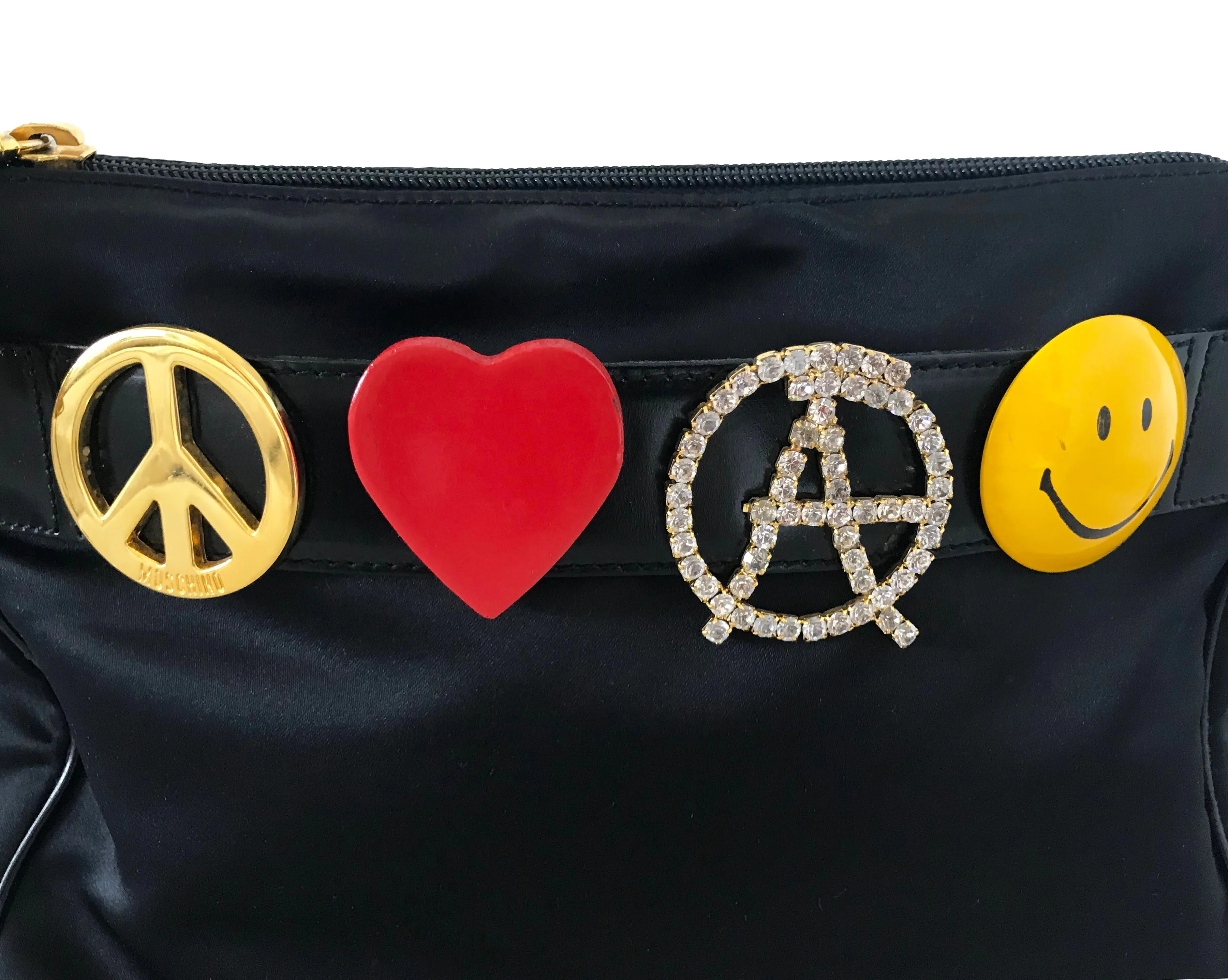 Moschino Rare Peace Love and Anarchy Cross Body bag