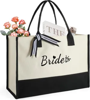 Mothers Day Gifts for Women Birthday Gifts for Women Personalized Large Canvas Tote Bag for Beach Travel