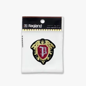 Motif Iron On Badge - MEDALLION GOLD