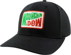 Mountain Dew Embroidered Vintage Logo Faux Suede Hat Multicolor