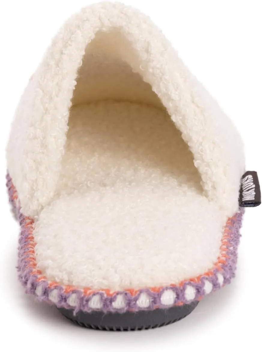MUK LUKS Women's Novelty Punch Needle Scuff